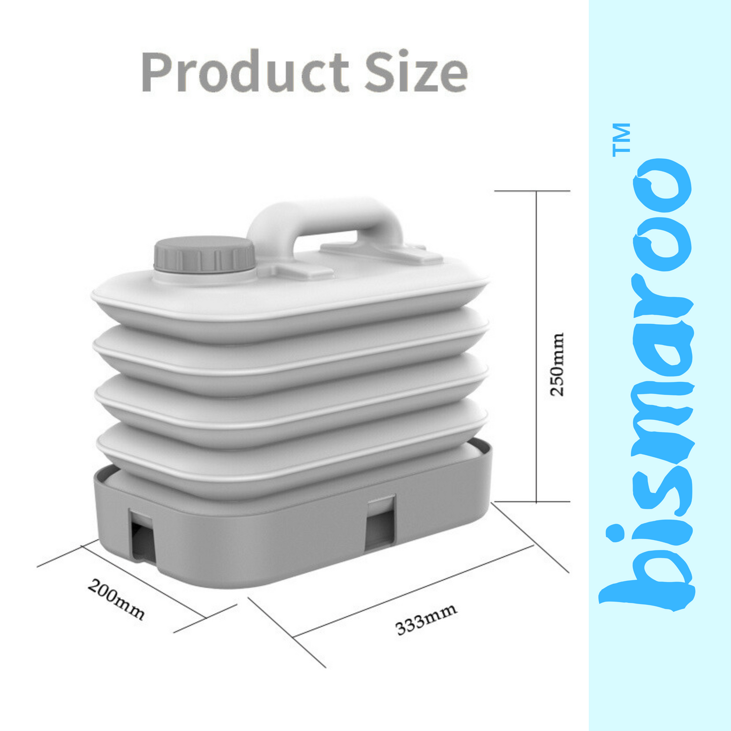 Bismaroo™ 10 Litres Foldable Water Tank