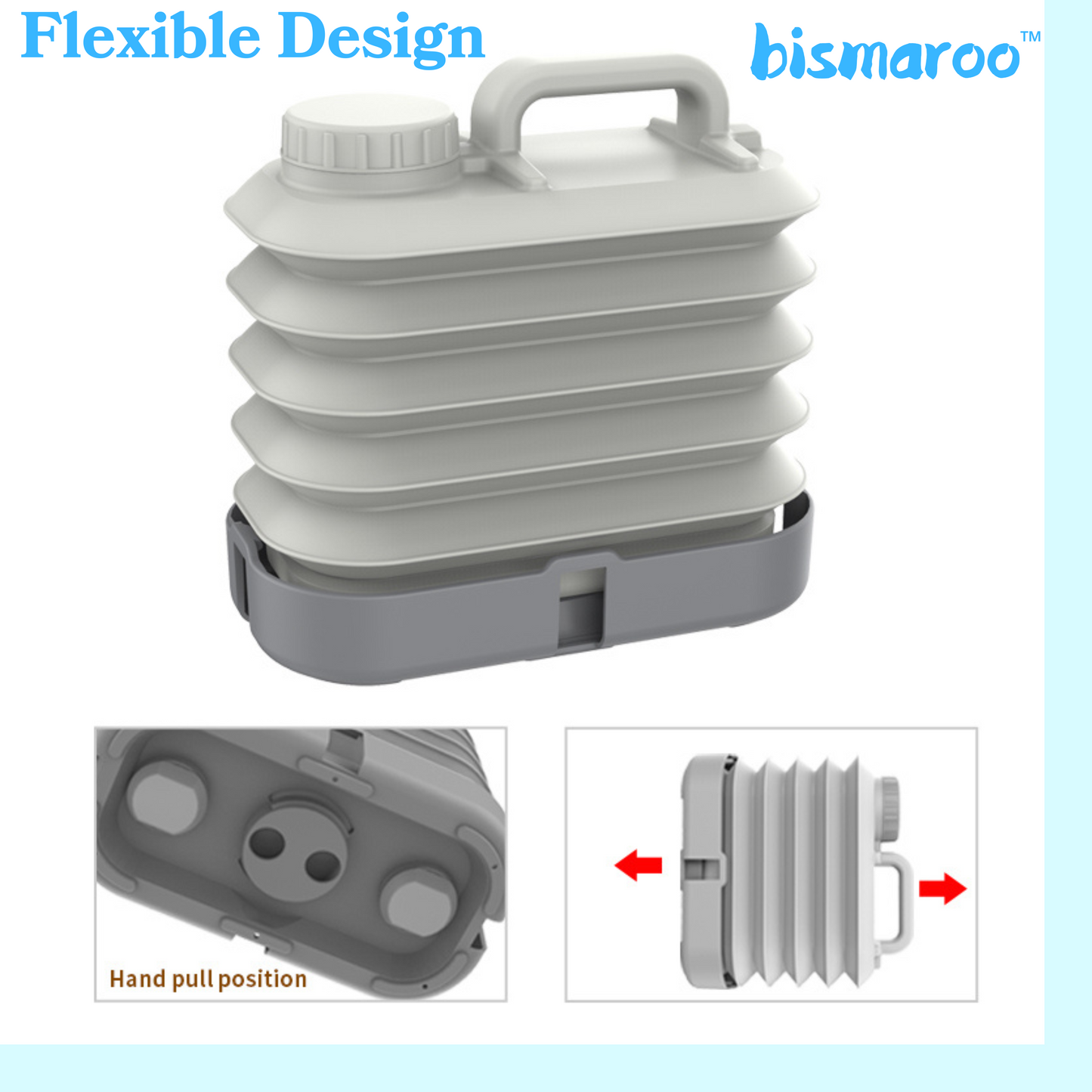 Bismaroo™ 10 Litres Foldable Water Tank